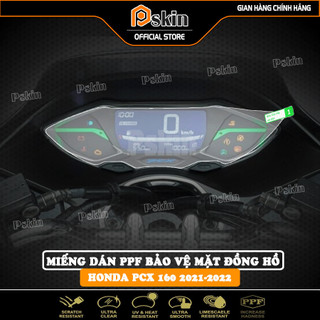 Bộ 2 miếng dán PPF bảo vệ mặt đồng hồ xe Honda PCX 160 2021-2022 - Pskin ( Bảo hành 12 tháng)
