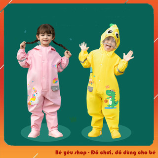 Áo Mưa Body Cao Cấp Cho Bé Gái Và Bé Trai Hình Pony,  Khủng Long Và Cá Mập BabyShark Dễ Thương