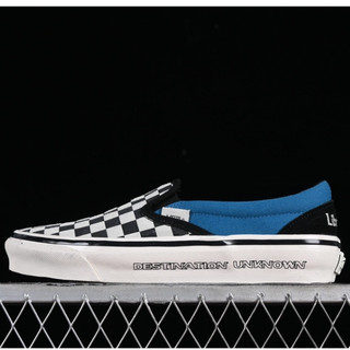 Giày thể thao thông thường Vans slip-on x Liberaiders Black White Checkerboard
