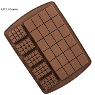 Gcdhome Khuôn Silicon Bánh quế Khuôn Socola Fondant Patisserie Kẹo Thanh Khuôn Chế Độ Bánh HOT