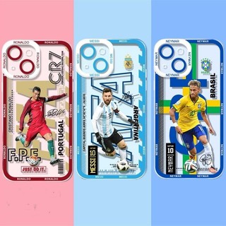 Ốp Lưng Samsung Galaxy A54 A55 A35 A14 A34 A25 A24 A15 A52 A53 A52S A72 A73 M23 M54 5G A03 Vỏ Lõi Cầu Thủ Bóng Đá Messi Cristiano Ronaldo Neymar Kai Havertz TPU Mềm