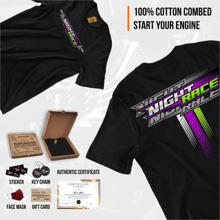 Drag Night Race Racing Honda Cb Gl Mp Tiger Cotton Combed Distro Herex Áo thun