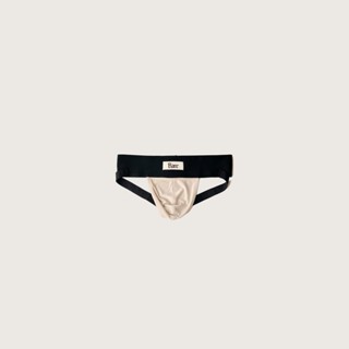 Beige Old Gym Jockstrap/ BARE STUDIOS (quần lót nam dây nâng mông, chất liệu vải Sen Lotus Jersey)