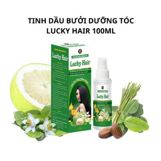  Xịt tinh dầu bưởi dưỡng tóc Lucky Hair 100ml kích thích nhanh mọc tóc, tóc mau dài, dày, và ít gãy rụng