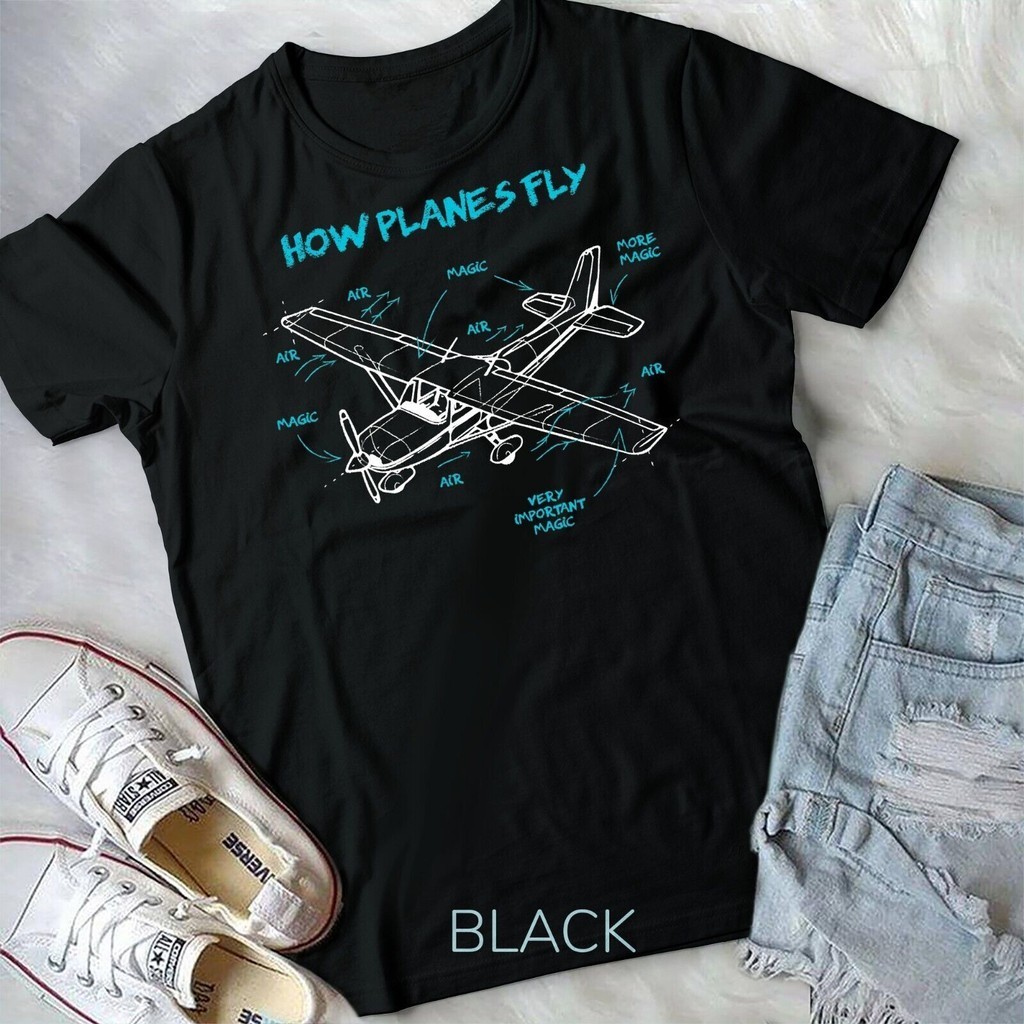 Cách Máy Bay Bay Bay Ngộ nghĩnh Hàng Không Rc Máy Bay Phi Công Áo Thun Unisex