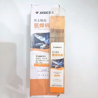 Kim hàn tig inox 1.6*150mm loại đẹp jasic, kim hàn tig 1.6 đầu đỏ hàn sắt inox
