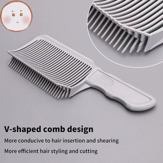 Onemetertomj Barber Fade Lược Cắt Tóc Dụng Cụ Chuyển Đổi Kiểu Tóc Lược Cắt Tóc Nam Lược Flat Top Hair Cutg Lược Chịu Nhiệt EN