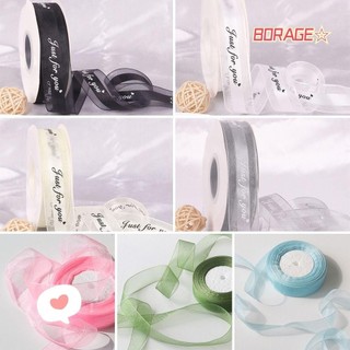Borag ruy băng, bao bì hoa polyester bao bì quà tặng ruy băng, trang trí tiệc màu trơn organza ruy băng gói cung cấp