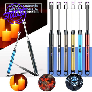 Túismart thế giới sạc usb dài bbq đồ dùng nhà bếp chống gió led plasma arc ngọn lửa ngoài trời cung cấp nến