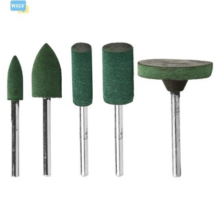 5 Cái / bộ Đầu mài cao su Dụng cụ đánh bóng quay Đầu mài quay