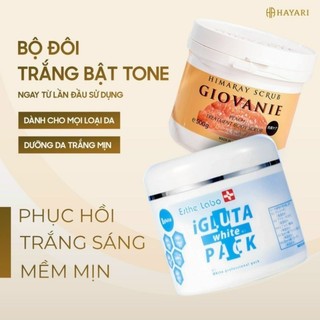 Combo mua 1 tặng 1 kem ủ trắng igluta white pack nhật bản