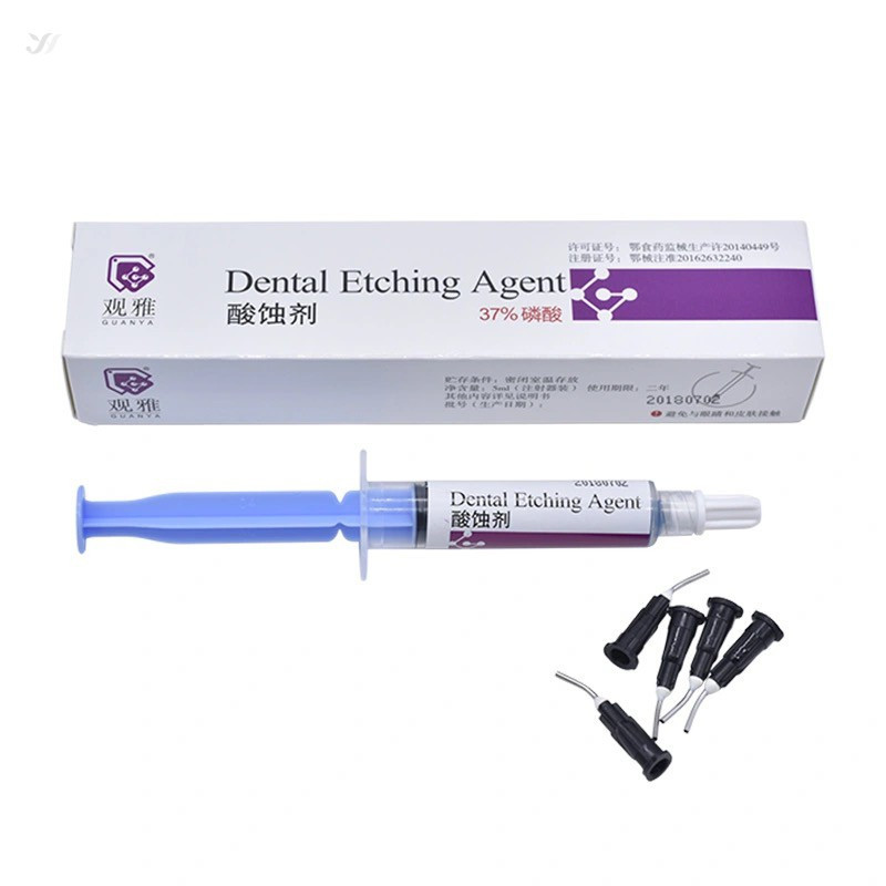 YOUYAO Dental Orthodontic Dính 37% Phosphoric Acid Etching Gel 5 Ml với 5 Mẹo