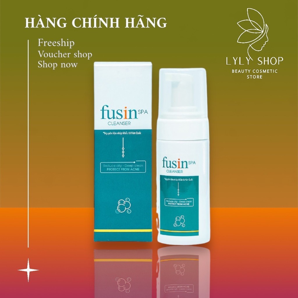 Bọt rửa mặt Fusin Cleanser loại bỏ tế bào da chết, dưỡng ẩm/làm mềm da- Lọ 100ml