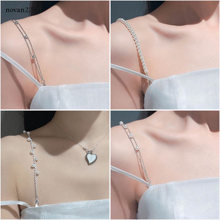 Dây áo ngực dạng chuỗi hạt ngọc trai thời trang cho nữ
