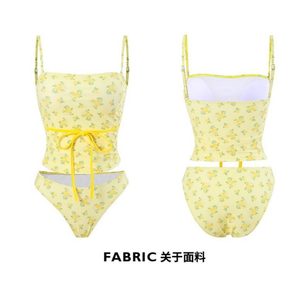 RICH-THEY Bộ Đồ Bikini Mới Có Hoa Màu Vàng Gợi Cảm Cho Nữ Đồ Bơi Co Giãn Cao Thời Trang | BigBuy360 - bigbuy360.vn