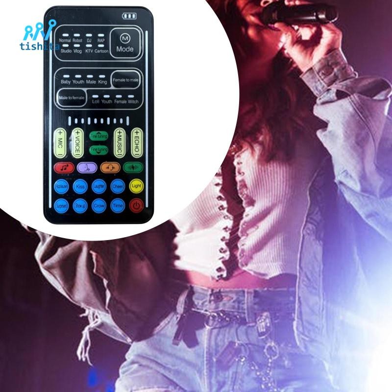 Tishita Voice Changer Thiết bị thay đổi giọng nói đa chức năng cho điện thoại trò chơi Laptop