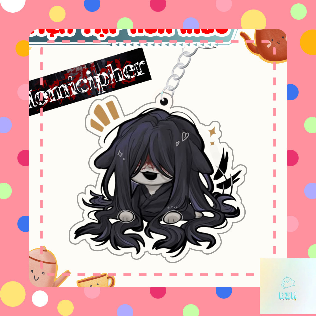 Móc Khoá Keychain Acrylic Game Homicipher Mr Crawling Mr Scarletella Chibi Cute Dễ Thương