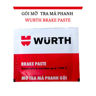 [CHÍNH HÃNG] COMBO 10 Gói Mỡ Tra Má Phanh Wurth Brake Paste – Bảo Dưỡng Phanh, Giảm Tiếng Kêu, Chống Mài Mòn