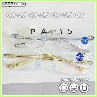 2 Cái + 100 ~ + 400 Không Vành Chống Ánh Sáng Xanh Vintage Khung Vuông Đọc Sách Kính Mắt Dành Cho Nam Nữ Kính Viễn Thị