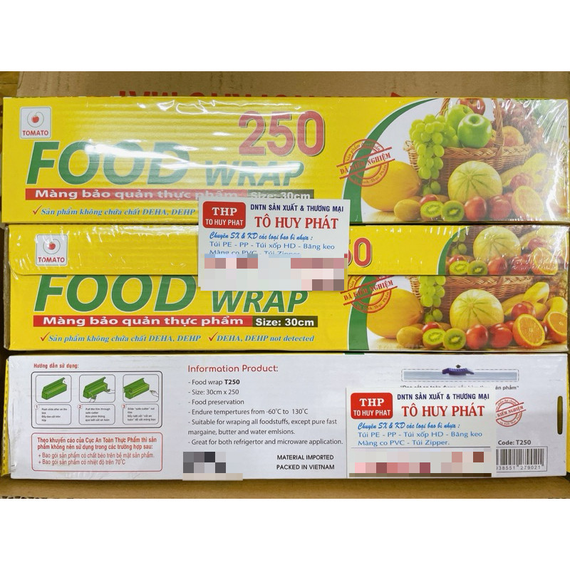 Màng Bọc Thực Phẩm TOMATO 250 Size 30 cm