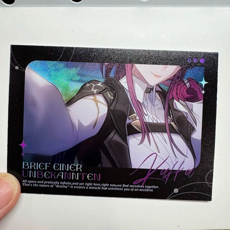 2 Cái / bộ Trò Chơi Hoạt Hình Anime Card Kafka Cosplay Góc Tròn LOMO Thẻ Bưu Thiếp Quà Tặng Giáng Si