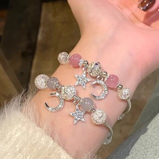 Ahellogirl Raspberry Pha Lê Đính Hạt Vòng Tay Cho Bé Gái Vòng Tay Cho Người Bạn Thân Vòng Tay Cho Niche Vòng Tay Tinh Tế Tua Rua Phụ Kiện
