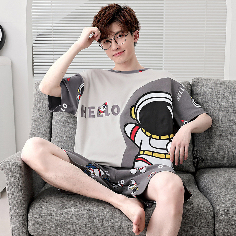 CGF Bộ Đồ Ngủ Mùa Hè Nam Thanh Niên Thể Thao Tay Ngắn Rời Bộ Đồ Ngủ Giải Trí