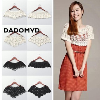 DADOMYD choàng Poncho Phụ kiện nữ Chống nắng Tua rua Cổ giả