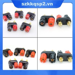 Đầu nối đầu cuối cắm chuối 4mm đầu nối đầu cuối Ổ cắm chuối nữ kép VNK2