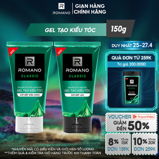 Gel vuốt tóc Romano Classic 150g