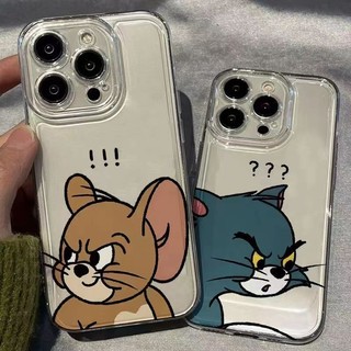 ốp iphone 11/12/13/14/15 Pro Max Dấu chấm hỏi Tom&Jerry silicone trong suốt Case For ốp lưng iphone 11,12,13,14,15,11PM,12PM,13PM,14PM,15PM