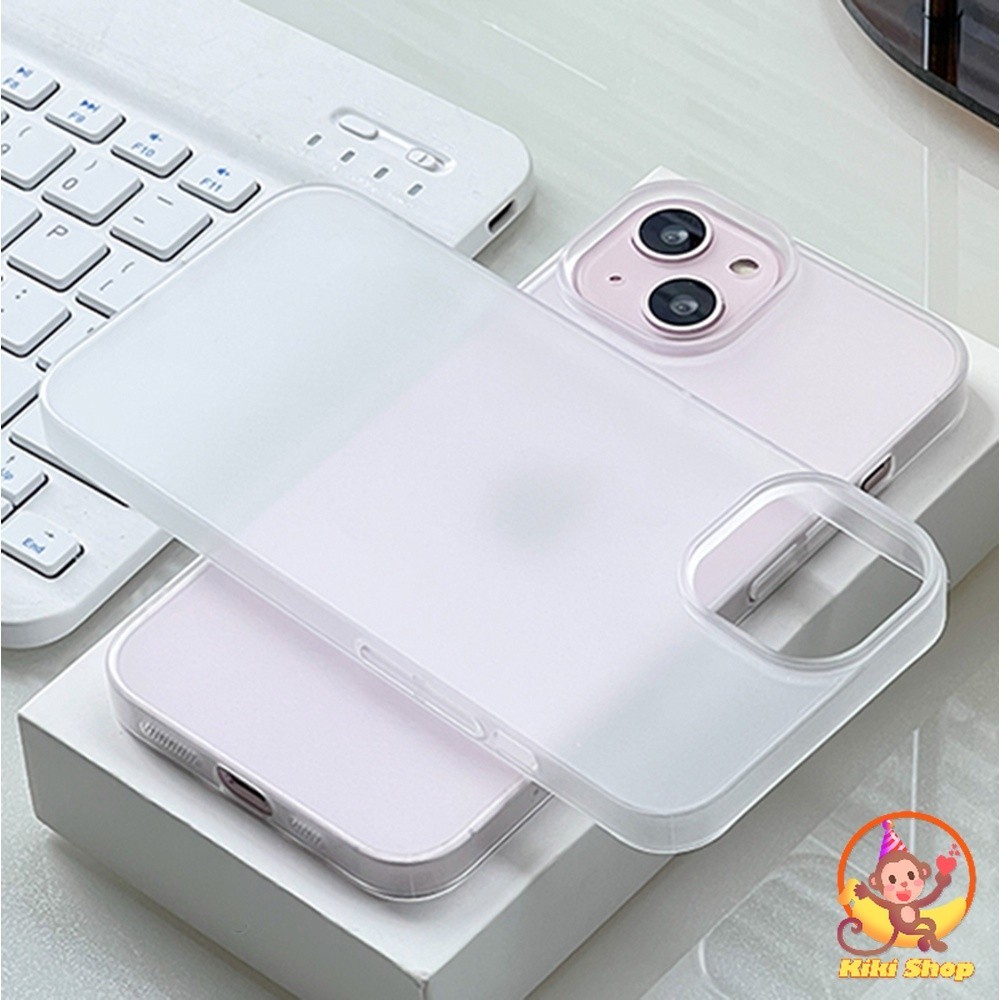 Sang Trọng Ốp Điện Thoại pc Cứng Nhám Trong Mờ Siêu Mỏng Chống Trầy Xước Cho iphone 15 13 14 pro max 12promax