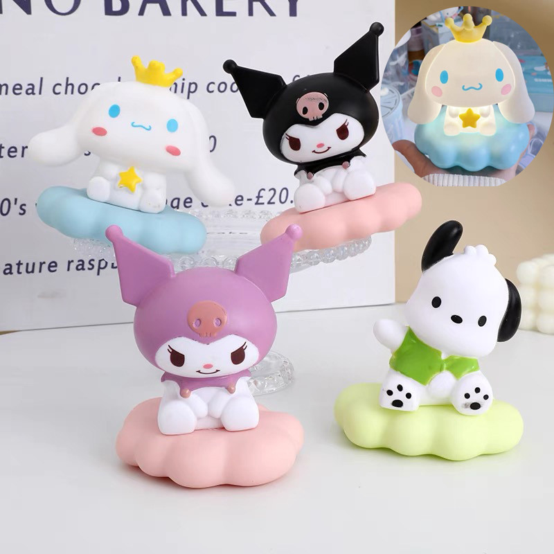 Đèn Ngủ Sanrio Kawaii Hello Kitty Kuromi Cinnamoroll Hình Phát Sáng Đèn Phòng Ngủ Đèn Trang Trí Phòng Trẻ Em Đồ Chơi