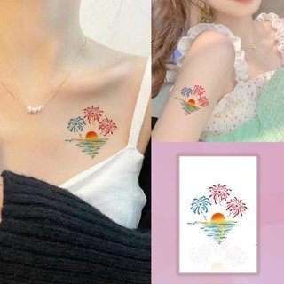 Hình xăm cây dừa hình xăm cô gái dễ thương cánh tay hình xăm chống thấm nước kéo dài trong 7 ngày hình xăm giả tạm thời