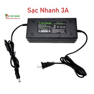 Sạc Nhanh Adapter 21V 3A Cho Pin Máy Khoan, Máy Siết Bulong Pin Trung Quốc Có Quạt Tản Nhiệt