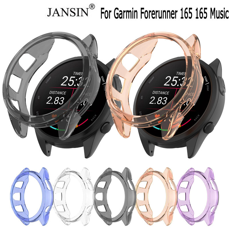 Jansin Ốp Silicone Bảo Vệ Cho Đồng Hồ Thông Minh Garmin Forerunner 165 165 Music