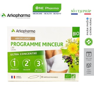 Siro dạng ống Arkopharma Programme Minceur hỗ trợ sức khỏe 3 tác động
