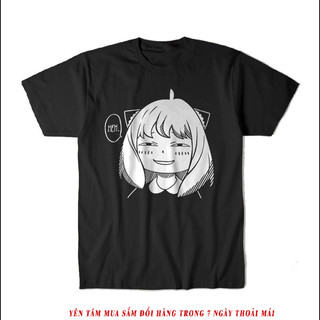 Áo thun SPYxFAMILY Anya Face (Black/White) ngắn tay