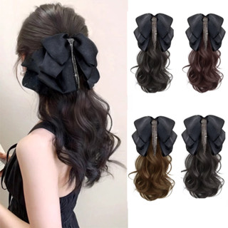 Đuôi Ngựa Tóc Giả Nối Dài Người Phụ Nữ Cho Tóc Giả Sóng Tóc Xoăn Tua Rua Nơ Kẹp Đuôi Ngựa Tổng Hợp Đuôi Ngựa Tóc Giả