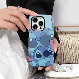 Ốp Điện Thoại Stitch 2 Lớp Tương Thích iPhone11 12 13 14 15 12Promax 13Promax 14plus 14Promax X XS XR WOIE