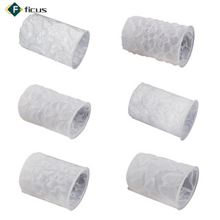 Sẵn sàng! Khuôn Nến Silicon Cột Họa Tiết 3D Cột Nến Khuôn Cho DIY Nến Thơm Xà Phòng Sáp Nhựa Epoxy