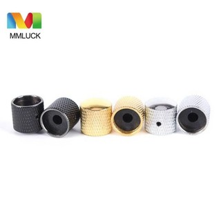 Mmluck 4 Cái / bộ Núm Âm Lượng Đàn Guitar Điện, Ốc Vít Đường Kính 18 Mm Núm Mái Vòm Kim Loại, Dễ Dàng Lắp Đặt 6 Mm Điều Khiển Trục Chắc Chắn Âm Lượng Có Thể Tái Sử Dụng Nắp Núm Guitar Phần Đàn Guitar