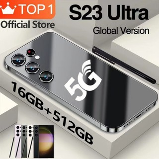  Điện Thoại Di động Giá Rẻ S23 Ultra+ 5G 7.5 Inch 16GB+512GB Giải Phóng Mặt Bằng điện Thoại Thông Minh 4G/5G
