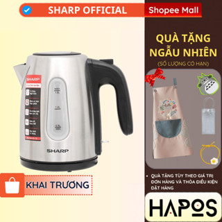 Bình siêu tốc Sharp 1,5 Lít Chính hãng, công suất cao đun sôi nhanh EKJ-15EVS-ST - Thương hiệu Nhật - HAPOS