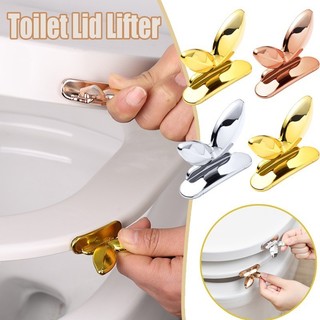 Dụng cụ nâng nắp bồn cầu lá sáng tạo - Dành cho tủ, phòng tắm, nhà bếp - Tay cầm tự dính đa chức năng - Nắp bồn cầu Tay cầm chống bẩn - Phụ kiện gia đình