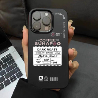 ốp iphone 11/12/13/14/15 Pro Max Nhãn cà phê sáng tạo Chống sốc Case For ốp lưng iphone 11,12,13,14,15,11PM,12PM,13PM,14PM,15PM