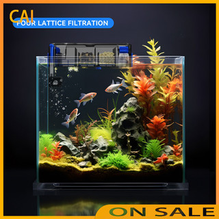 [Cai PET] Bộ lọc treo bể cá, Máy bơm oxy treo thác nước bể cá, Máy lọc nước tuần hoàn treo, treo tường