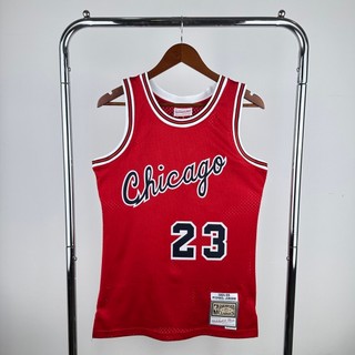 Áo sơ mi nam MN Vintage Bulls No.23 Áo bóng rổ cổ điển #3 Áo báo chí nóng