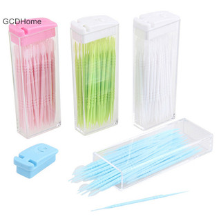 Bàn chải đánh răng răng miệng 2 chiều GCDHome có hộp đựng di động màu hồng HOT