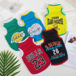 Thú Cưng Thoáng Khí Bóng Rổ Mặc Mùa Hè Mới Thú Cưng Quần Áo Sấy Nhanh Quần Áo Nhỏ Và Vừa Chó Thể Thao Thời Trang Quần Áo Hợp Thời Trang Chó